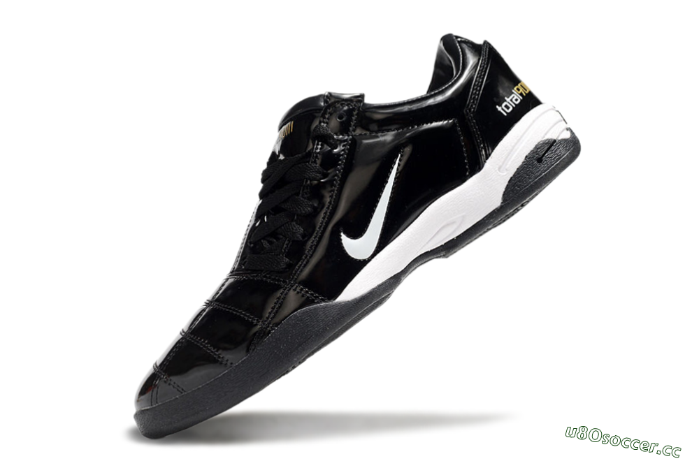 Men's Nike Total 90 II IC Indoor & Futsal Low-Tops Football Shoes - Black/White 5