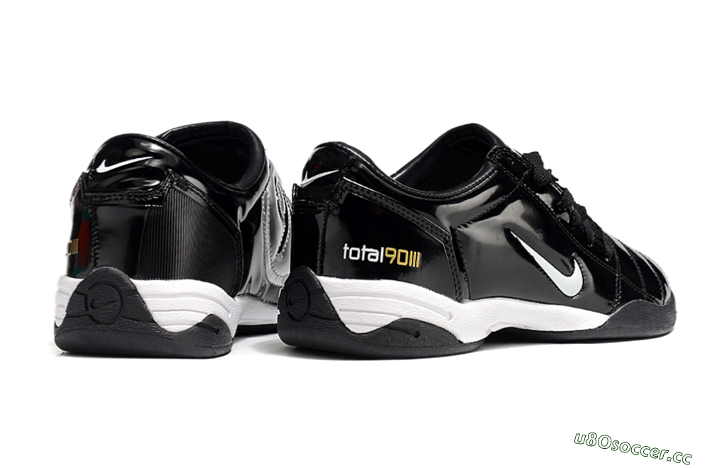 Men's Nike Total 90 II IC Indoor & Futsal Low-Tops Football Shoes - Black/White 6