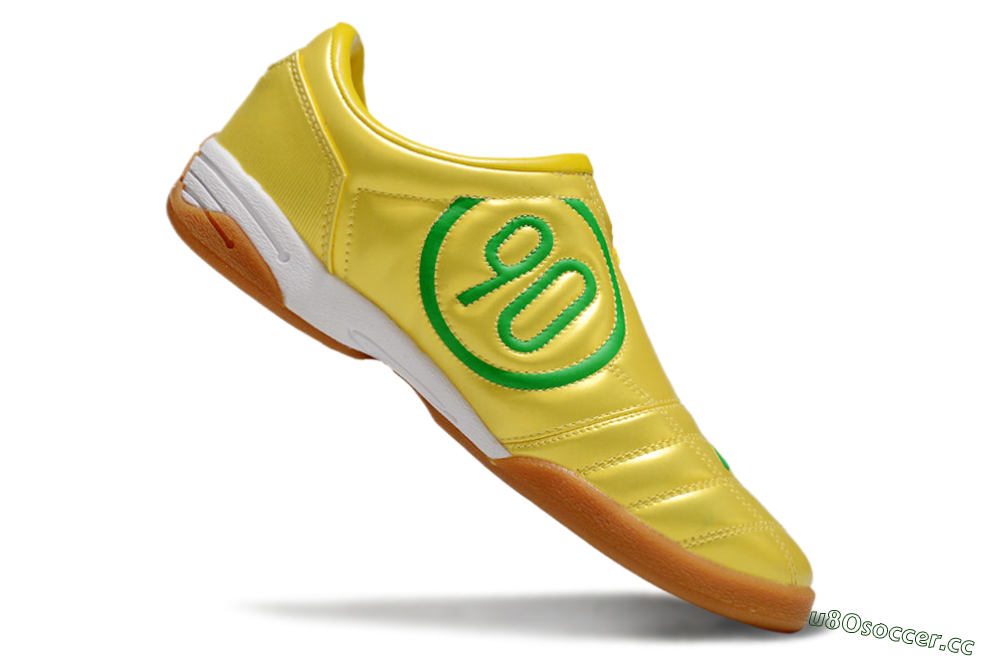 Men's Nike Total 90 II IC Indoor & Futsal Low-Tops Football Shoes - Yellow/Green/White 4