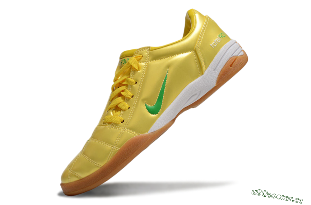 Men's Nike Total 90 II IC Indoor & Futsal Low-Tops Football Shoes - Yellow/Green/White 5