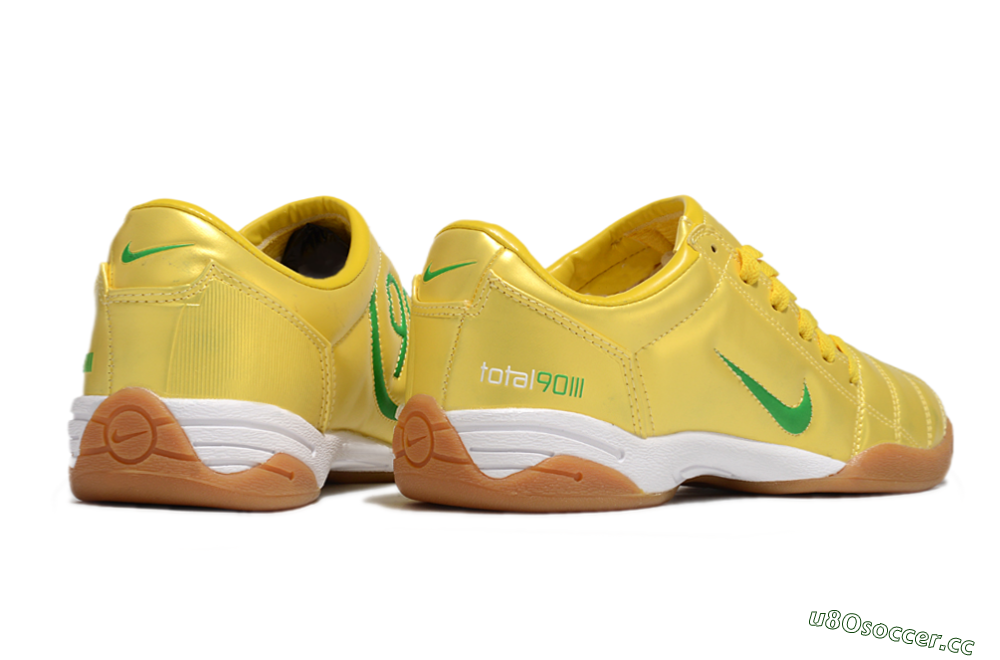 Men's Nike Total 90 II IC Indoor & Futsal Low-Tops Football Shoes - Yellow/Green/White 6