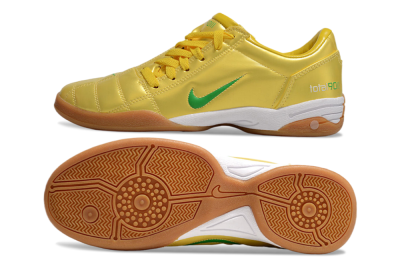 Men's Nike Total 90 II IC Indoor & Futsal Low-Tops Football Shoes - Yellow/Green/White