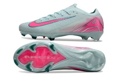 Men's Nike Air Zoom Mercurial Vapor 16 Elite FG Firm Ground Low-Tops Football Boots - Jade/Pink/Silver