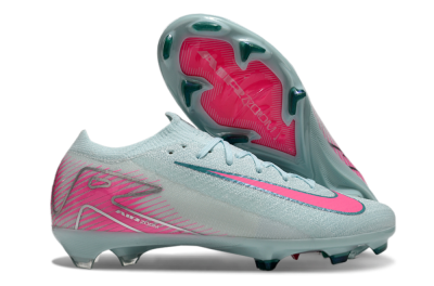 Men's Nike Air Zoom Mercurial Vapor 16 Elite FG Firm Ground Low-Tops Football Boots - Jade/Pink/Silver