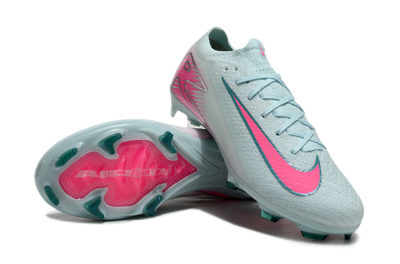 Men's Nike Air Zoom Mercurial Vapor 16 Elite FG Firm Ground Low-Tops Football Boots - Jade/Pink/Silver