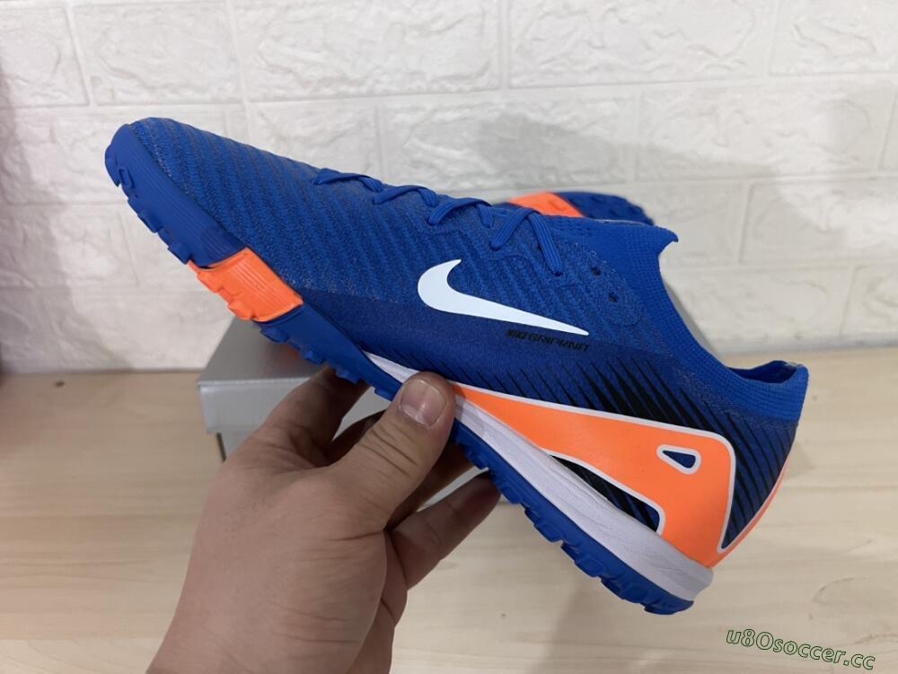 Unisex Nike Air Zoom Mercurial Vapor 16 Elite TF Artificial Turf Low-Tops Football Shoes - Blue/White/Orange