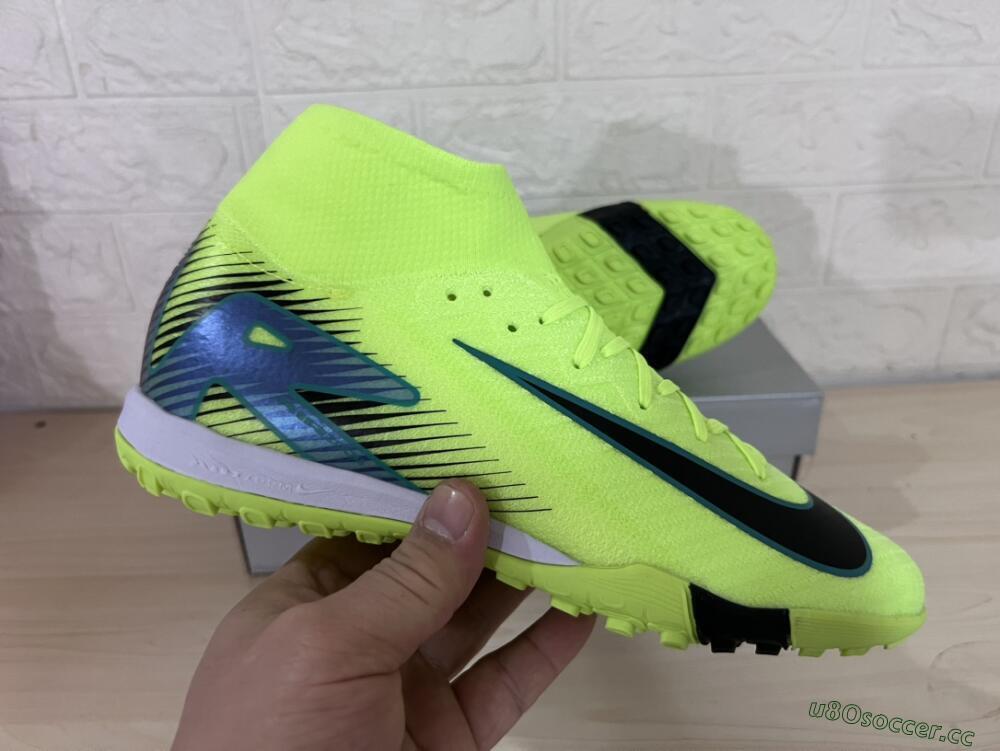 Unisex Nike Air Zoom Mercurial Superfly 10 Elite TF Artificial Turf Low-Tops Football Shoes - Yellow/Black/Blue