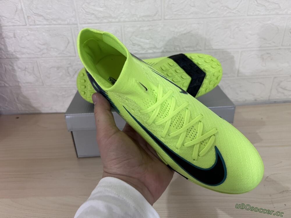 Unisex Nike Air Zoom Mercurial Superfly 10 Elite TF Artificial Turf Low-Tops Football Shoes - Yellow/Black/Blue