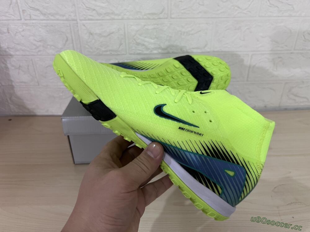 Unisex Nike Air Zoom Mercurial Superfly 10 Elite TF Artificial Turf Low-Tops Football Shoes - Yellow/Black/Blue