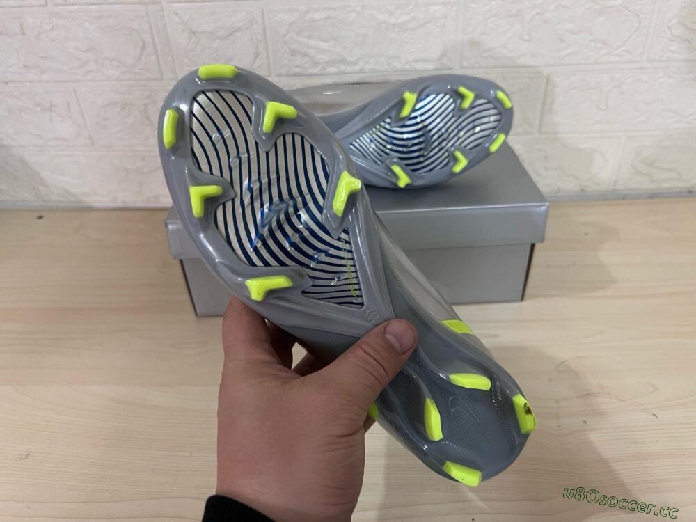 Unisex Nike Zoom Mercurial Vapor 1 Rgn SE FG Firm Ground Low-Tops Football Boots - Silver/Black/Yellow