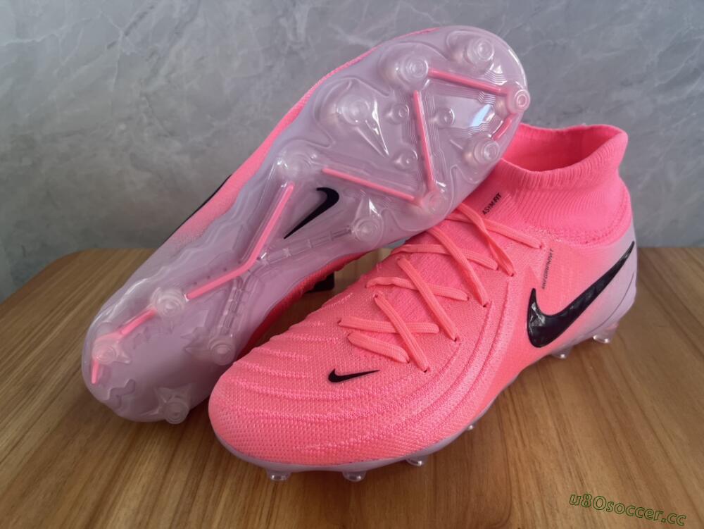 Men's Nike Phantom Luna Elite AG Artificial Grass High-Tops Football Boots - Pink/Black