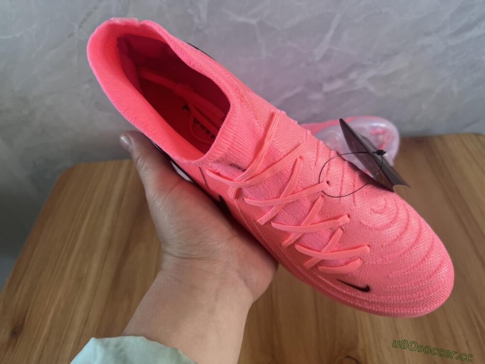 Men's Nike Phantom Luna Elite AG Artificial Grass High-Tops Football Boots - Pink/Black