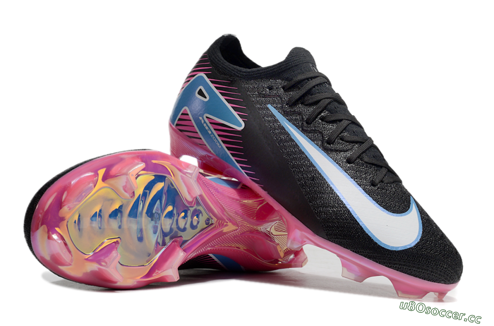 Men's Nike Air Zoom Mercurial Vapor 16 Elite FG Firm Ground Low-Tops Football Boots - Black/Blue/White/Pink 1