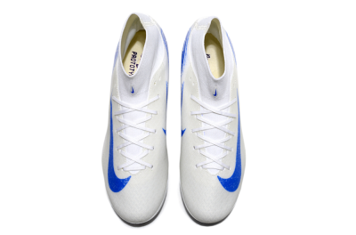 Unisex Nike Air Zoom Mercurial Superfly 10 Elite AG Artificial Grass High-Tops Football Boots - Beige/White/Blue