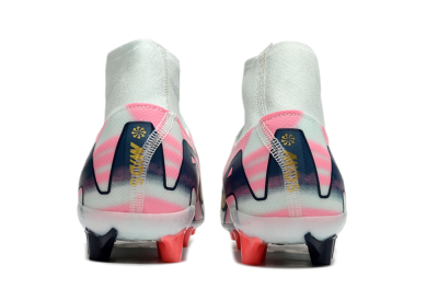 Unisex Nike Air Zoom Mercurial Superfly 10 Elite AG Artificial Grass High-Tops Football Boots - Jade/Gold/Pink