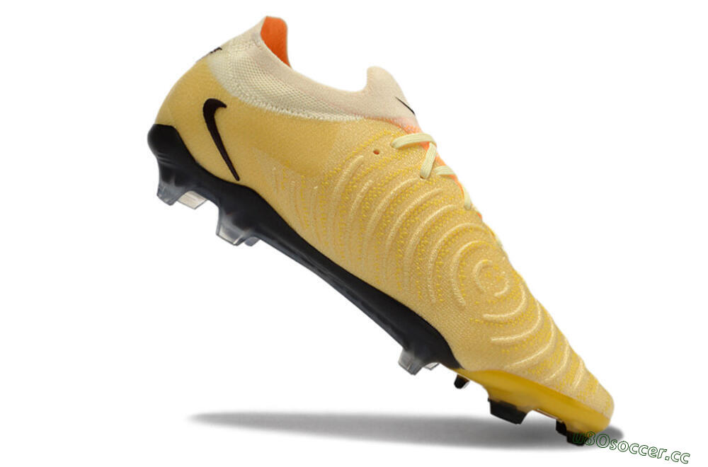 Men's Nike Phantom GX 2 Elite FG Firm Ground Low-Tops Football Boots - Yellow/Black 4
