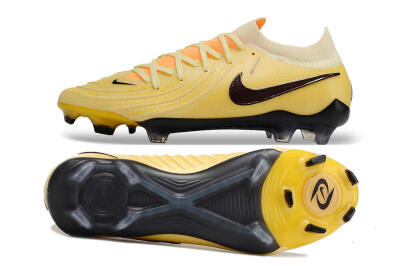Men's Nike Phantom GX 2 Elite FG Firm Ground Low-Tops Football Boots - Yellow/Black