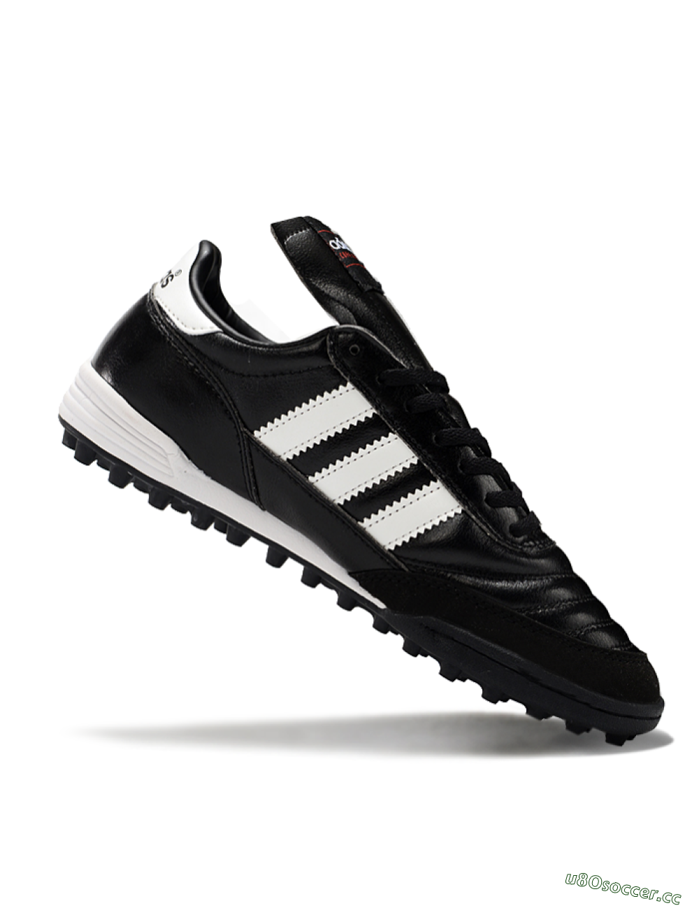Men's Adidas Mundial Team Astro TF Artificial Turf Low-Tops Football Shoes - Black/White 4