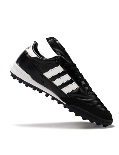 Men's Adidas Mundial Team Astro TF Artificial Turf Low-Tops Football Shoes - Black/White
