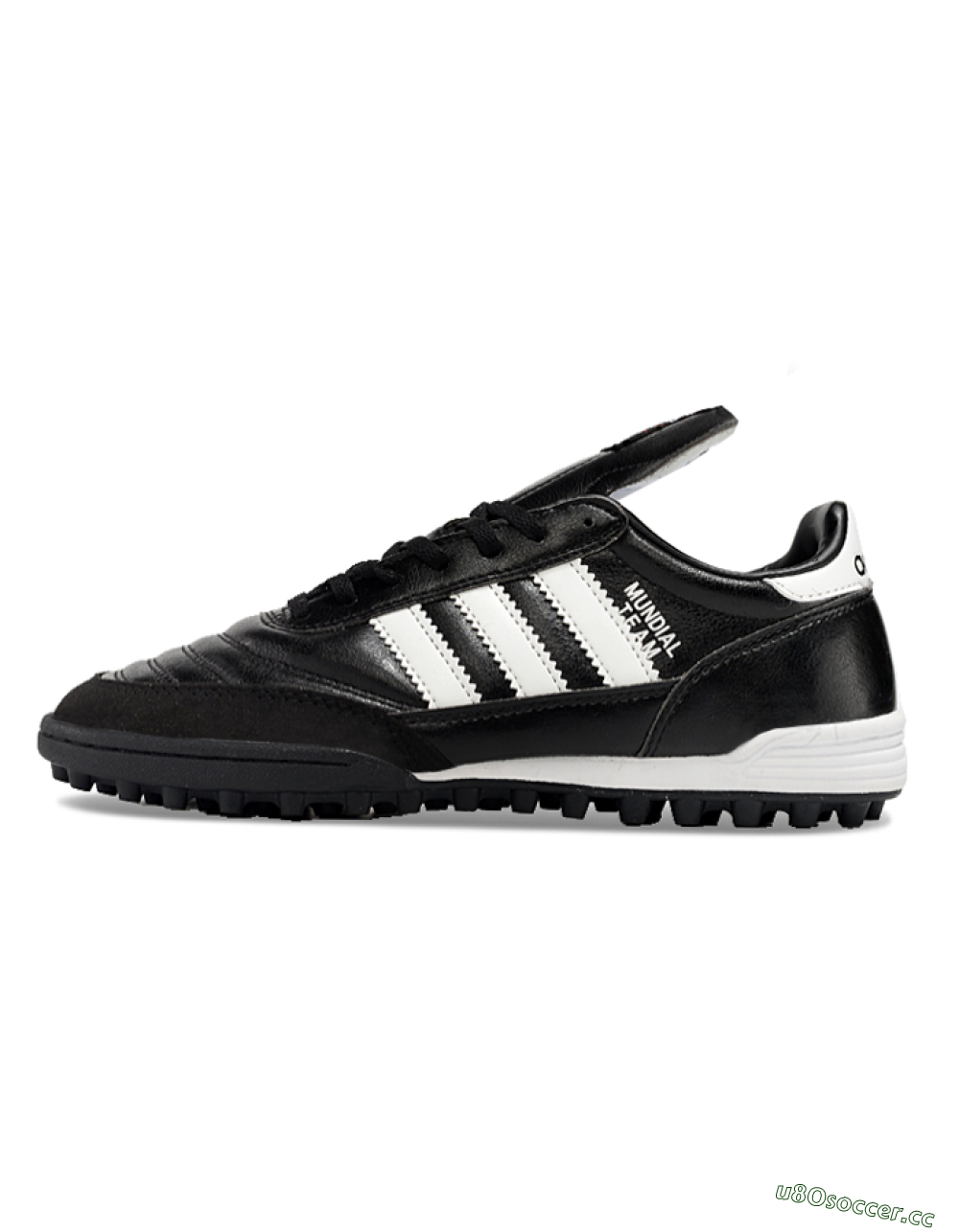 Men's Adidas Mundial Team Astro TF Artificial Turf Low-Tops Football Shoes - Black/White 0