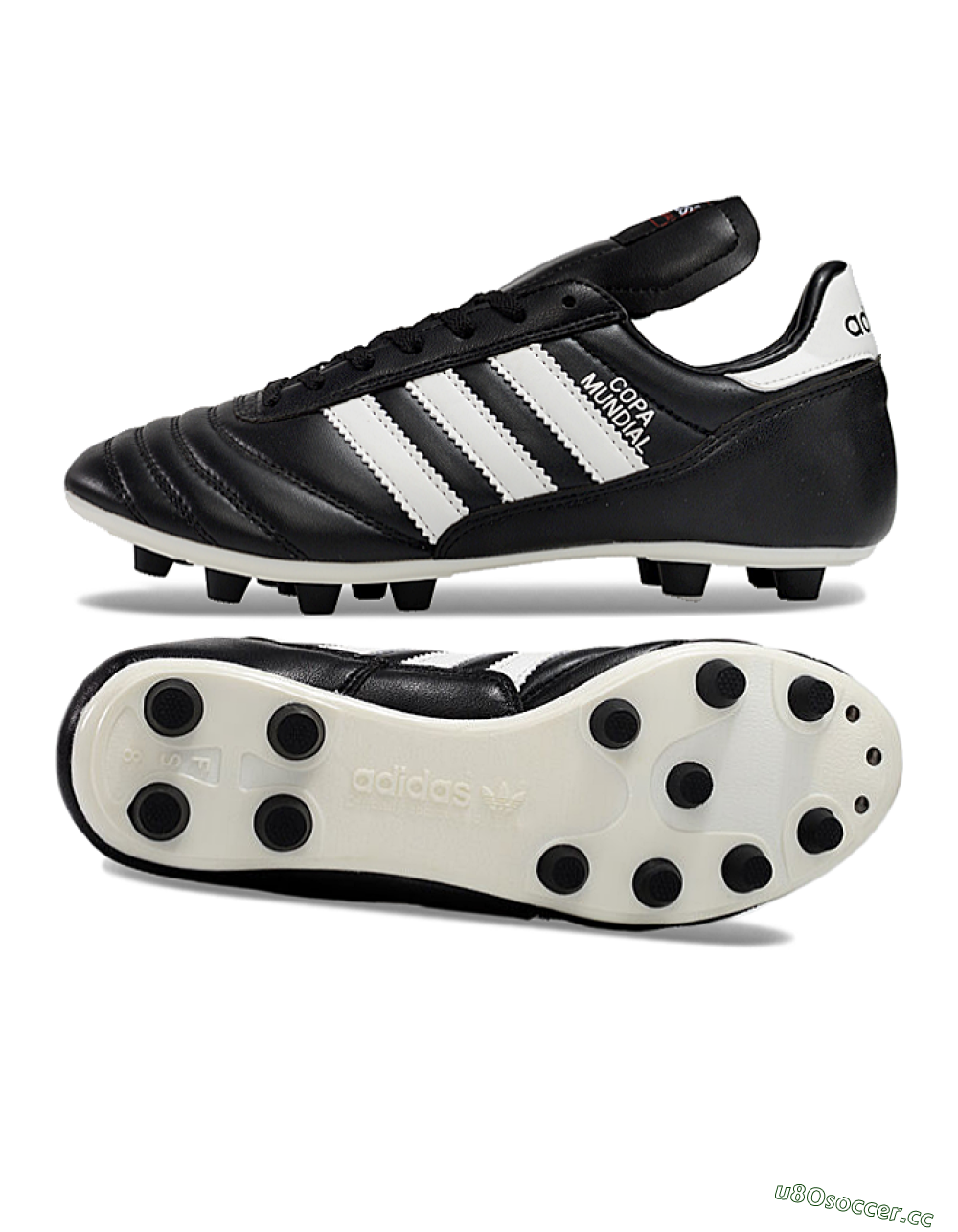Men's Adidas Mundial Team Astro TF Artificial Turf Low-Tops Football Shoes - Black/White 1