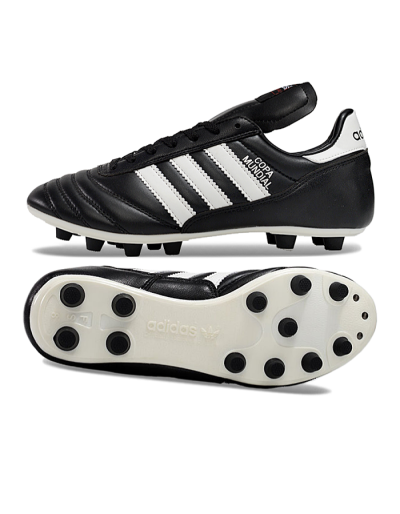 Men's Adidas Mundial Team Astro TF Artificial Turf Low-Tops Football Shoes - Black/White