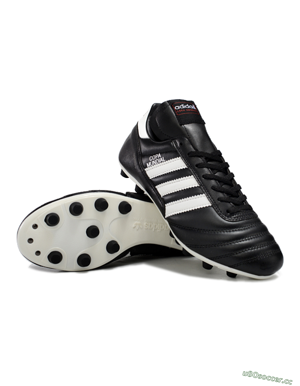 Men's Adidas Mundial Team Astro TF Artificial Turf Low-Tops Football Shoes - Black/White 3