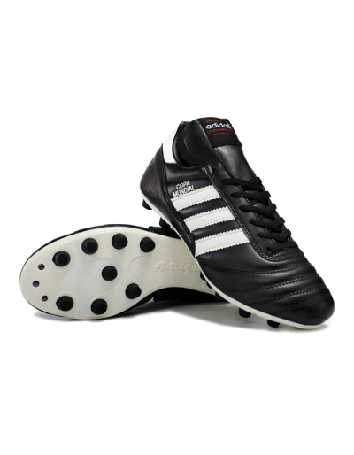 Men's Adidas Mundial Team Astro TF Artificial Turf Low-Tops Football Shoes - Black/White