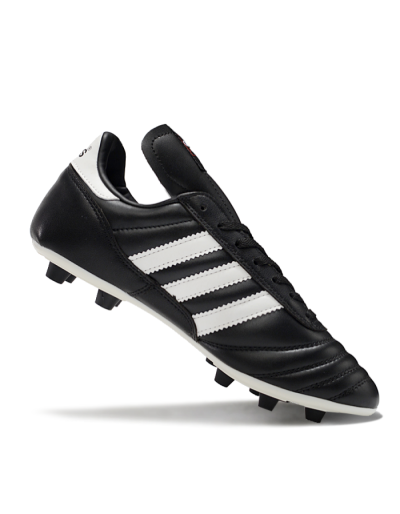 Men's Adidas Mundial Team Astro TF Artificial Turf Low-Tops Football Shoes - Black/White