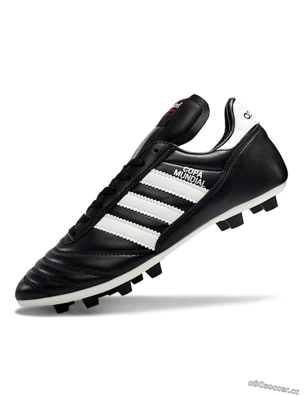 Men's Adidas Mundial Team Astro TF Artificial Turf Low-Tops Football Shoes - Black/White 5