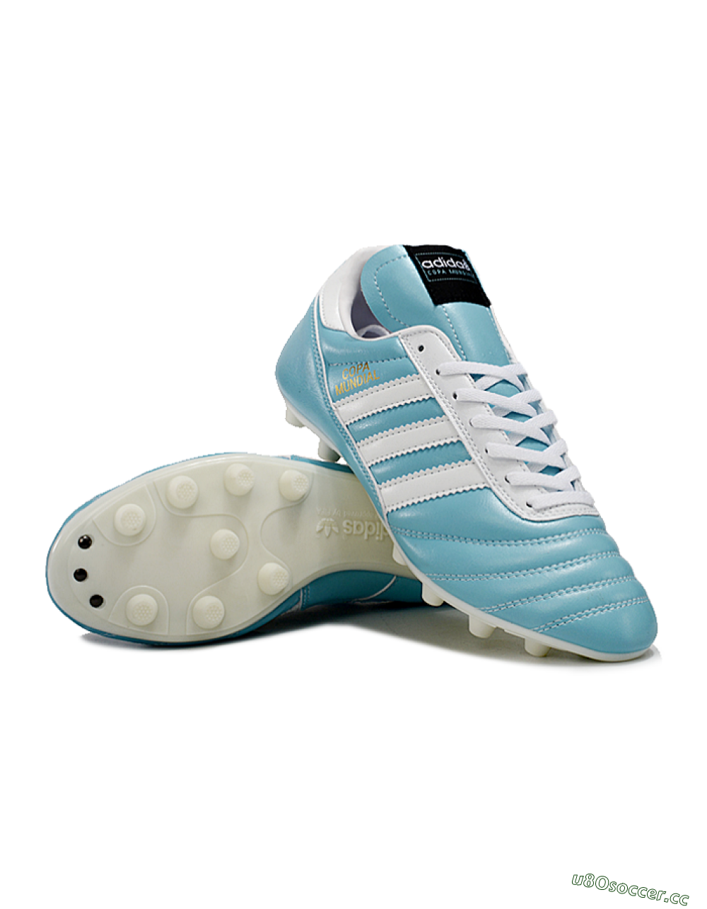 Men's Adidas Mundial Team Astro TF Artificial Turf Low-Tops Football Shoes - Jade/White/Black 3