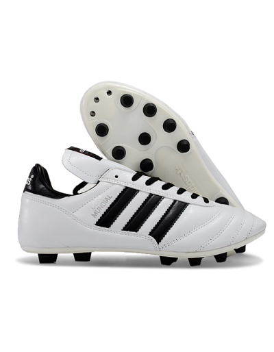 Men's Adidas Mundial Team Astro TF Artificial Turf Low-Tops Football Shoes - White/Black