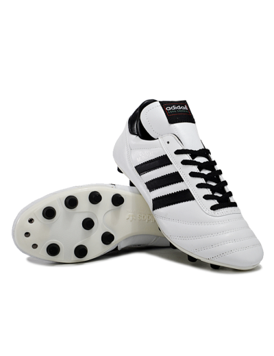 Men's Adidas Mundial Team Astro TF Artificial Turf Low-Tops Football Shoes - White/Black