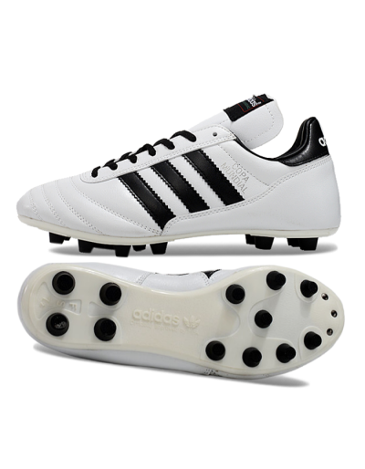 Men's Adidas Mundial Team Astro TF Artificial Turf Low-Tops Football Shoes - White/Black