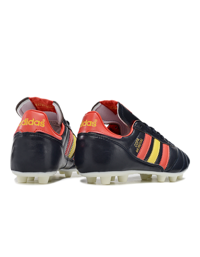 Men's Adidas Mundial Team Astro TF Artificial Turf Low-Tops Football Shoes - Black/Red/Yellow