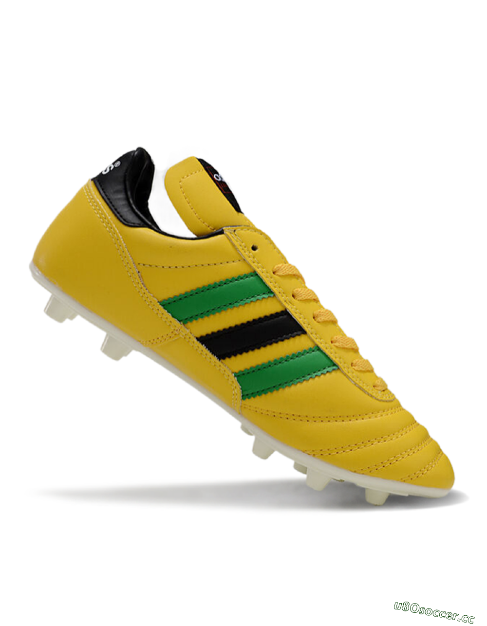 Men's Adidas Mundial Team Astro TF Artificial Turf Low-Tops Football Shoes - Yellow/Green/Black 4