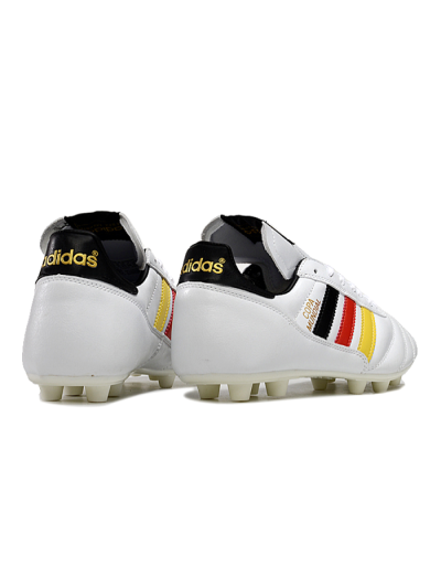 Men's Adidas Mundial Team Astro TF Artificial Turf Low-Tops Football Shoes - White/Black/Red/Yellow