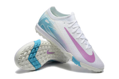 Men's Nike Air Zoom Mercurial Vapor 16 Elite TF Artificial Turf Low-Tops Football Shoes - White/Purple/Blue