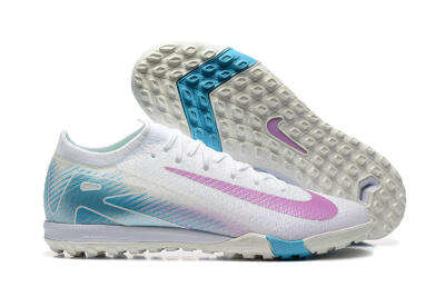 Men's Nike Air Zoom Mercurial Vapor 16 Elite TF Artificial Turf Low-Tops Football Shoes - White/Purple/Blue