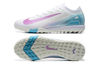 Men's Nike Air Zoom Mercurial Vapor 16 Elite TF Artificial Turf Low-Tops Football Shoes - White/Purple/Blue