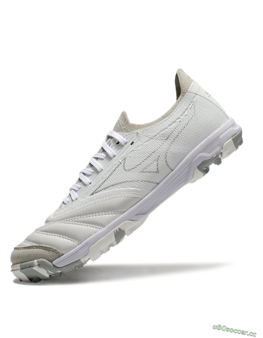 Men's Mizuno Morelia Neo Sala TF Artificial Turf Low-Tops Football Shoes - Grey/White/Camo 5