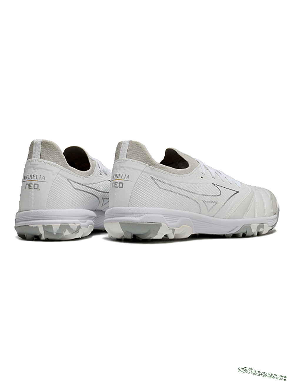 Men's Mizuno Morelia Neo Sala TF Artificial Turf Low-Tops Football Shoes - Grey/White/Camo 6