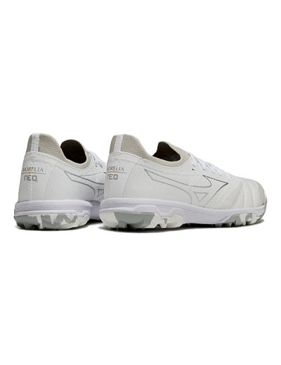 Men's Mizuno Morelia Neo Sala TF Artificial Turf Low-Tops Football Shoes - Grey/White/Camo