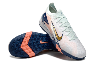 Unisex Nike Air Zoom Mercurial Vapor 16 Elite TF Artificial Turf Low-Tops Football Shoes - Jade/Gold/Blue