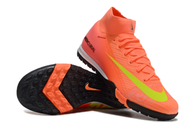 Unisex Nike Air Zoom Mercurial Superfly 10 Elite TF Artificial Turf High-Tops Football Shoes - Red/Yellow/White