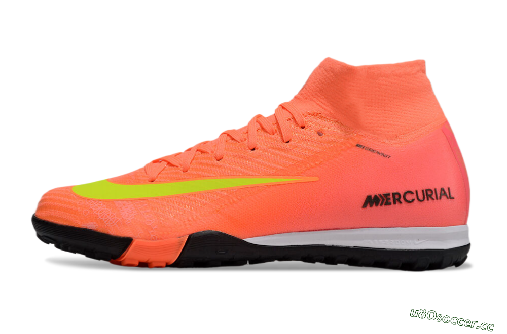 Unisex Nike Air Zoom Mercurial Superfly 10 Elite TF Artificial Turf High-Tops Football Shoes - Red/Yellow/White 0