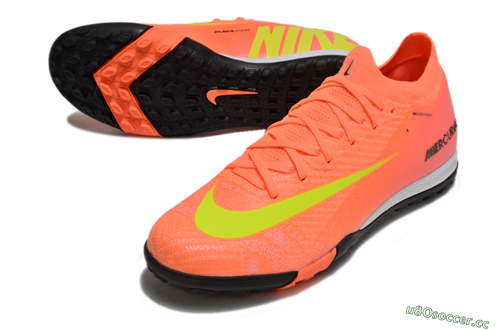Unisex Nike Air Zoom Mercurial Vapor 16 Elite TF Artificial Turf Low-Tops Football Shoes - Red/Yellow/White 3