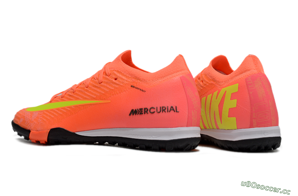 Unisex Nike Air Zoom Mercurial Vapor 16 Elite TF Artificial Turf Low-Tops Football Shoes - Red/Yellow/White 4