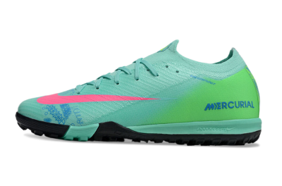 Unisex Nike Air Zoom Mercurial Vapor 16 Elite TF Artificial Turf Low-Tops Football Shoes - Jade/Pink/Blue
