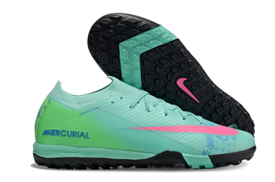 Unisex Nike Air Zoom Mercurial Vapor 16 Elite TF Artificial Turf Low-Tops Football Shoes - Jade/Pink/Blue